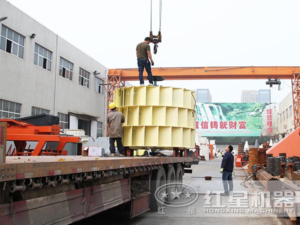 大型洗砂機裝車發貨現場