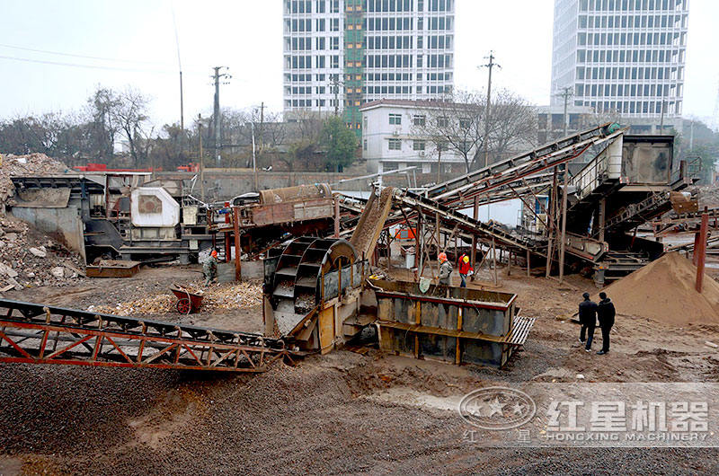 某客戶建筑垃圾處理廠工作現(xiàn)場